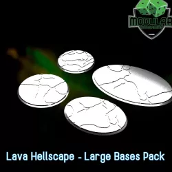 Lava Hellscape - Large Bases Pack
