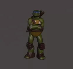 LEONARDO TMNT 80S NINJA TURTLES VINTAGE .OBJ .STL