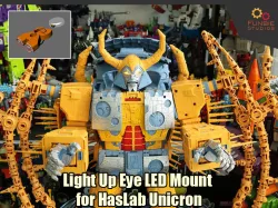 Light Up Eye LED Mount for Transformers Haslab Unicron