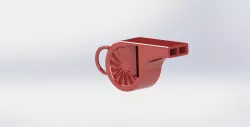 Loud whistle with car wheel