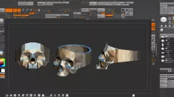 LOW POLY SKULL RING