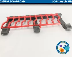 Manual Start Line for 20 marbles. Marble Sports Racing System - A Modular Marble Racetrack Toy