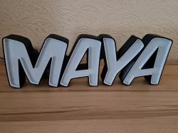 MAYA LED illuminated letters