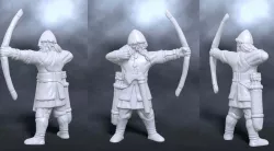 Medieval nordic bowman archer