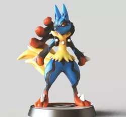 MEGA LUCARIO - POKÉMON FIGURINE - POKÉMON UNITE
