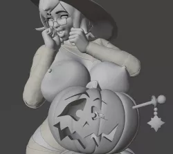 MEI - from Overwatch - HALLOWEEN - Jack-O