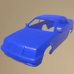 MERCEDES BENZ E CLASS AMG 1988 PRINTABLE CAR BODY
