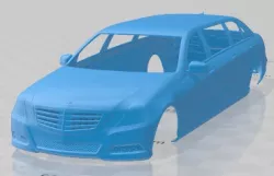 Mercedes Benz E Class Binz Limousine 2009 Printable Body Car