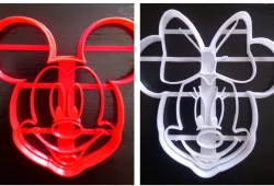 Mickey and Minie Mouse cookie cutter