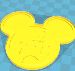 Mickey Castle Keychain
