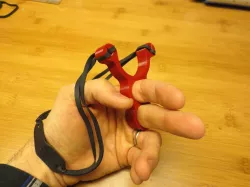 Mini Knuckle Slingshot & Flexible TPU Pouch