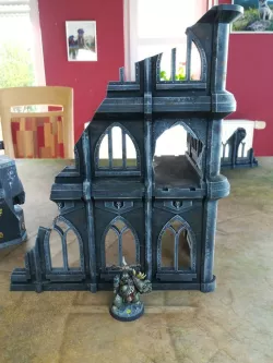 "modular Sci-fi Outpost" - RUIN - Warhammer/Killteam Tabletop Terrain - fully modular wargaming terrain