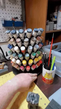 Modular Vallejo Paint Rack