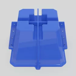Mold for casting of deck blocks made of concrete