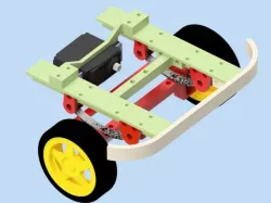 Monka - robot car - front axle