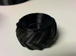 Monster Truck wheels split for flex.