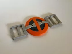 Multi Color Deadpool Belt Buckle