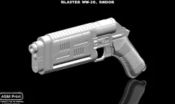 MW-20 blaster Cassian Andor (3D model, .stl)