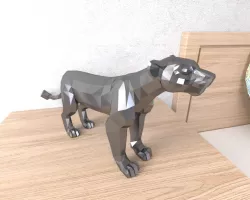 Nala Lion Lowpoly