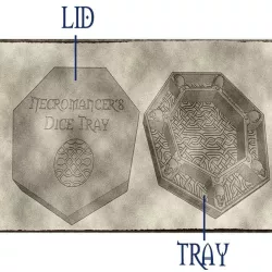 Necromancer Dice Tray Lid for the Kaer Rune Design's Necromancer's Tray (READ DESCRIPTION)