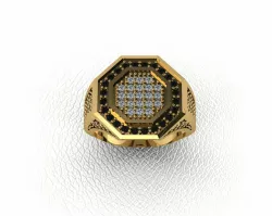 Octaogn Gentleman's Ring