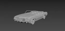 Oldsmobile Cutlass Convertible 1972 For Print