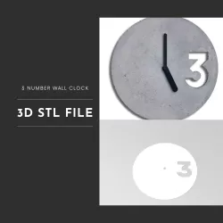 Only 3 Wall Clock