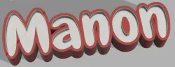 PERSONALIZED LED LAMP - FIRST NAME Manon