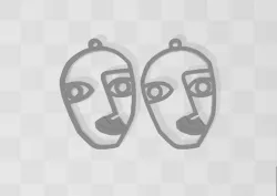 Picasso earrings - Face Picasso