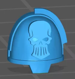 Platinum Skulls shoulder protector