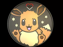 Pokemon coin / coaster Eevee