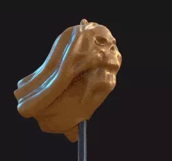 Pumpkin skull ghost