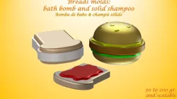 sandwiches MOLDs: BATH BOMB, SOLID SHAMPOO