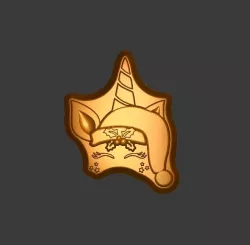 Santa Unicorn Stl File
