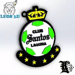 Santos Laguna keychain - Leos3D
