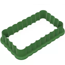 SCALLOPED RECTANGLE (style 2) COOKIE CUTTER
