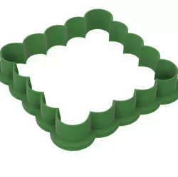 SCALLOPED Square COOKIE CUTTER