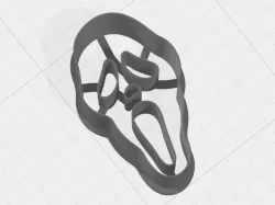 Scary ghost face mask 10cm