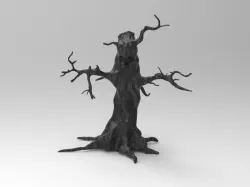 Scary magic tree skull