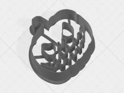 Scary pumpkin cookie cutter 10cm