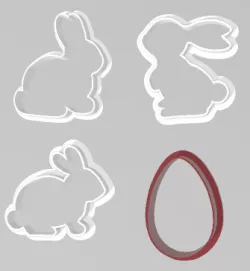 SET OF EASTER CUTTERS