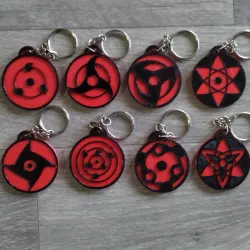 Sharingan Keychain Pack x8