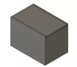 Simple box with sliding lid