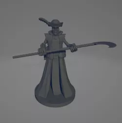 Skeleton Mini with Scythe and pirate hat - Bones