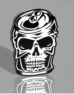 skull can lamp