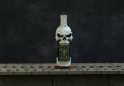 skull holder for bottles