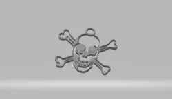 skull keychain