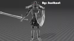 Skull Knight Berserk STL