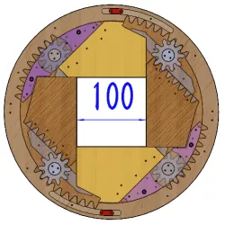 SL4BLSH100A-Laser Cut Square Hole Sliding Iris Diaphragm
