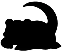 Slowpoke wall decal
